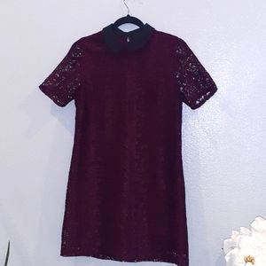 FOREVER 21 burgundy lace dress